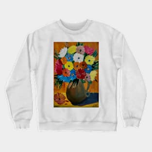 Some abstract flowers Loved how this painting turned put simple but still beautiful. Crewneck Sweatshirt